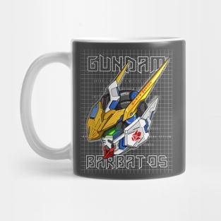 Gundam Barbatos Original Colors Blueprint Grey Mug